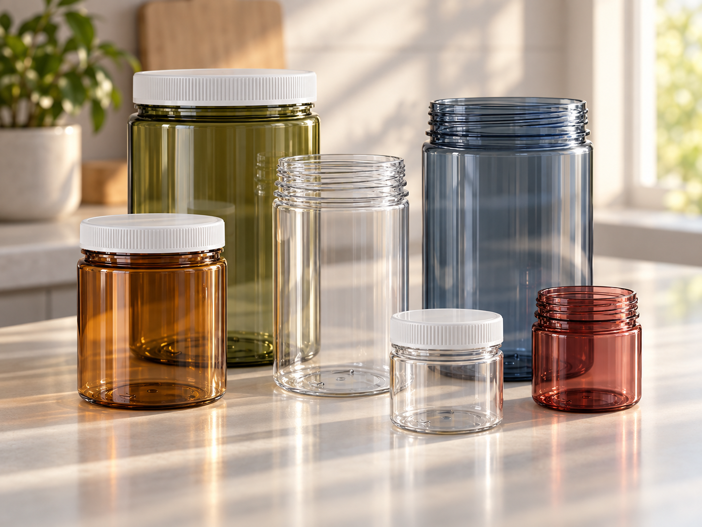 PET Tamper Evidence Jars 510d90de
