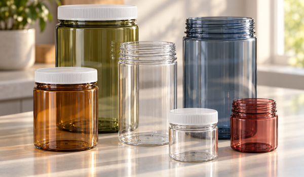 PET Tamper Evidence Jars