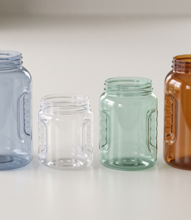 PET Round Finger Grip Jars f96d13db