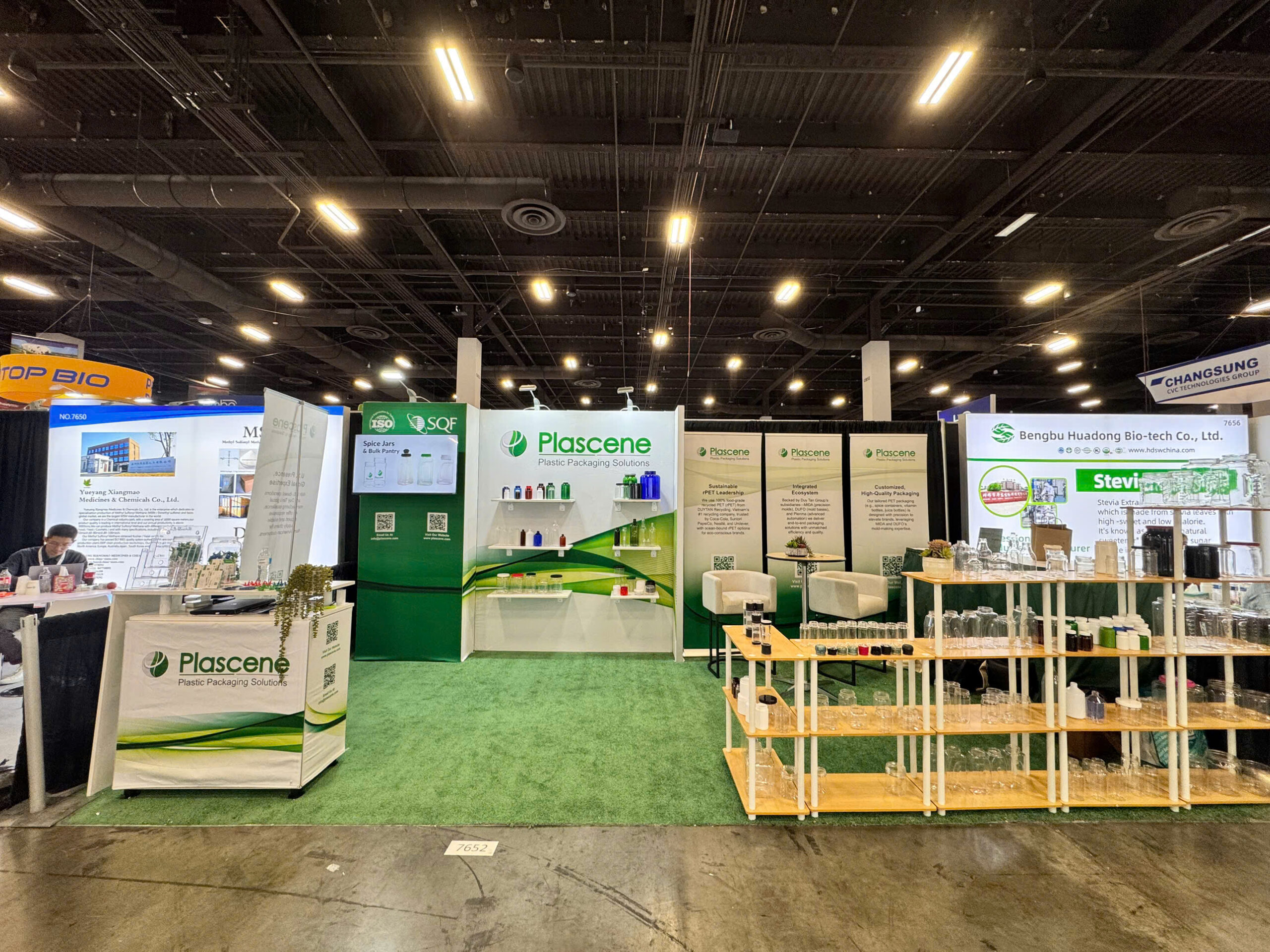 Plascene's Booth #7652 at SupplySide Global 2025