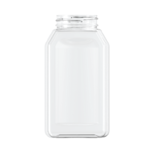 16oz PET Plastic Oblong Grip Jar 53mm SP400 Neck Finish C1064-C1064