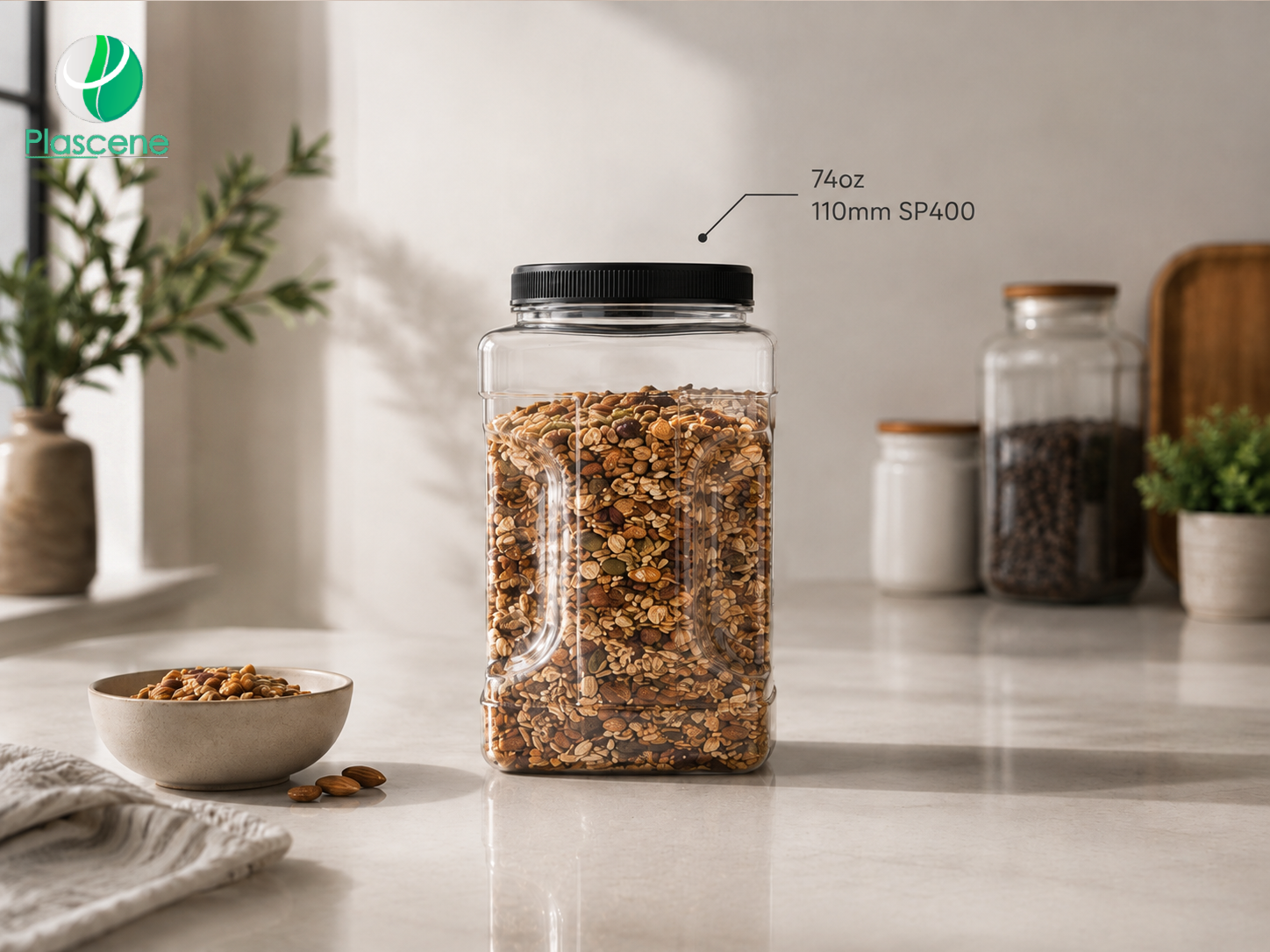 110mm PET Pinch Grip Jar