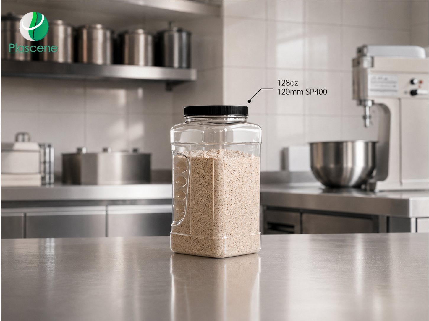 120mm PET Pinch Grip Jar
